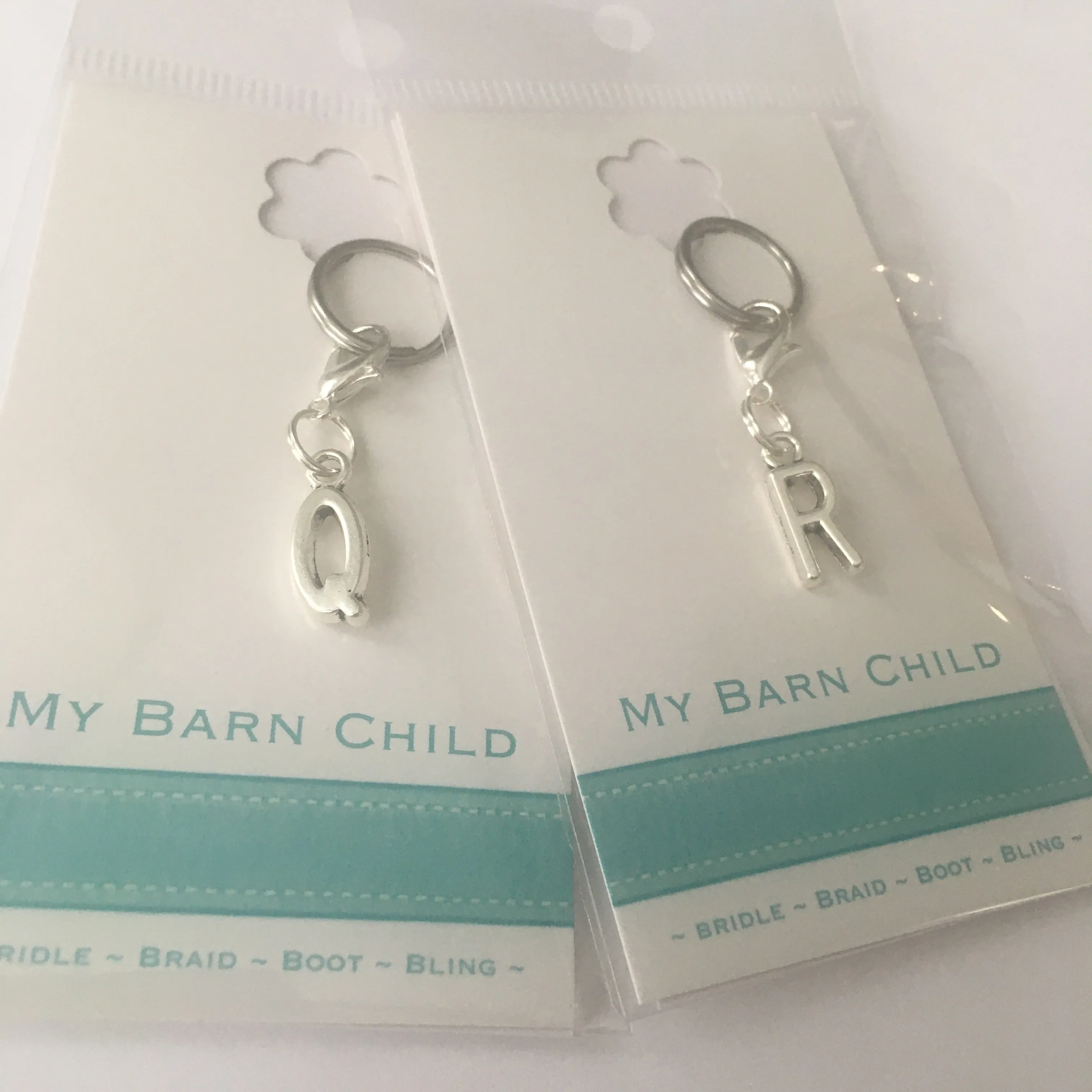 Bridle Charm: Monogram ~ Arial