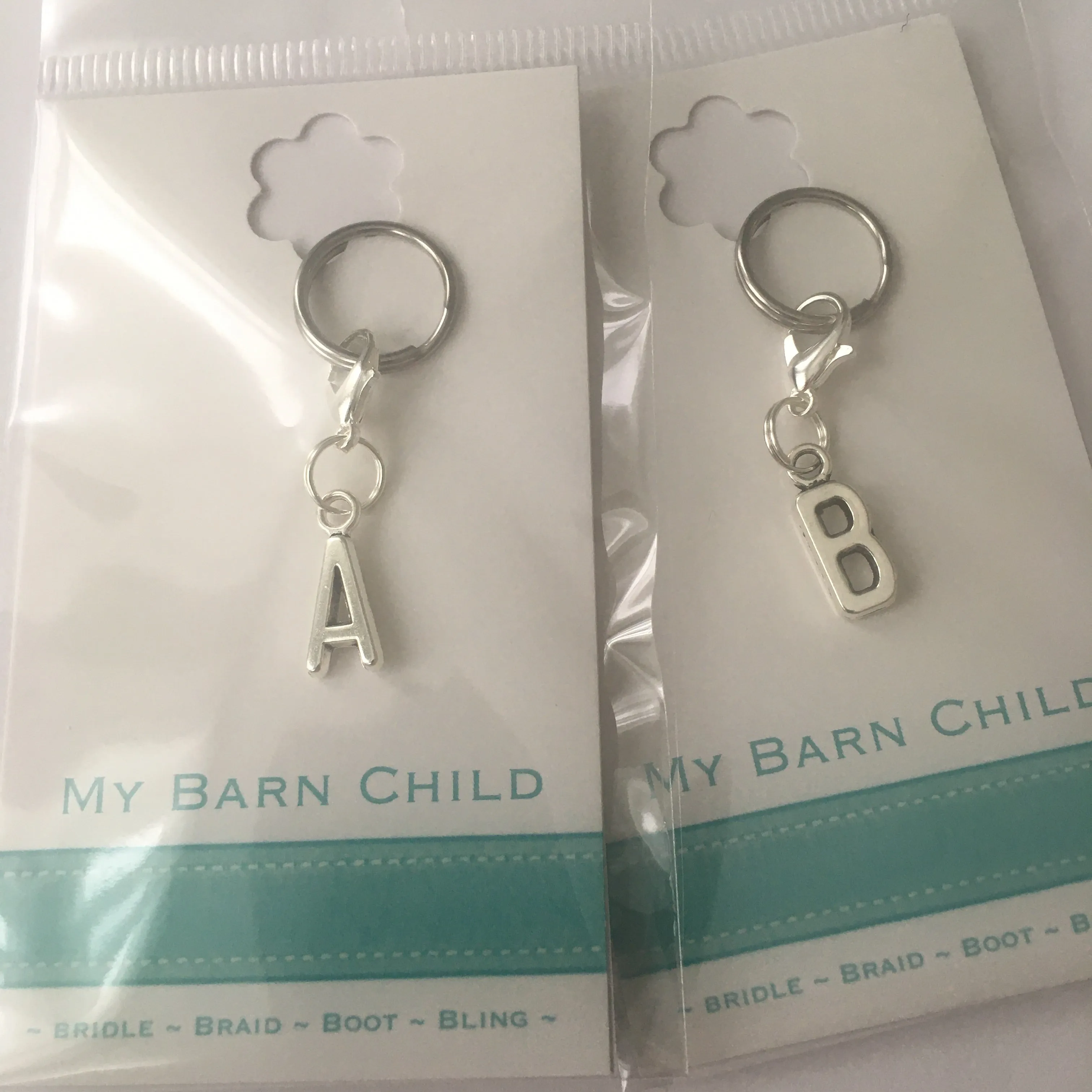 Bridle Charm: Monogram ~ Arial