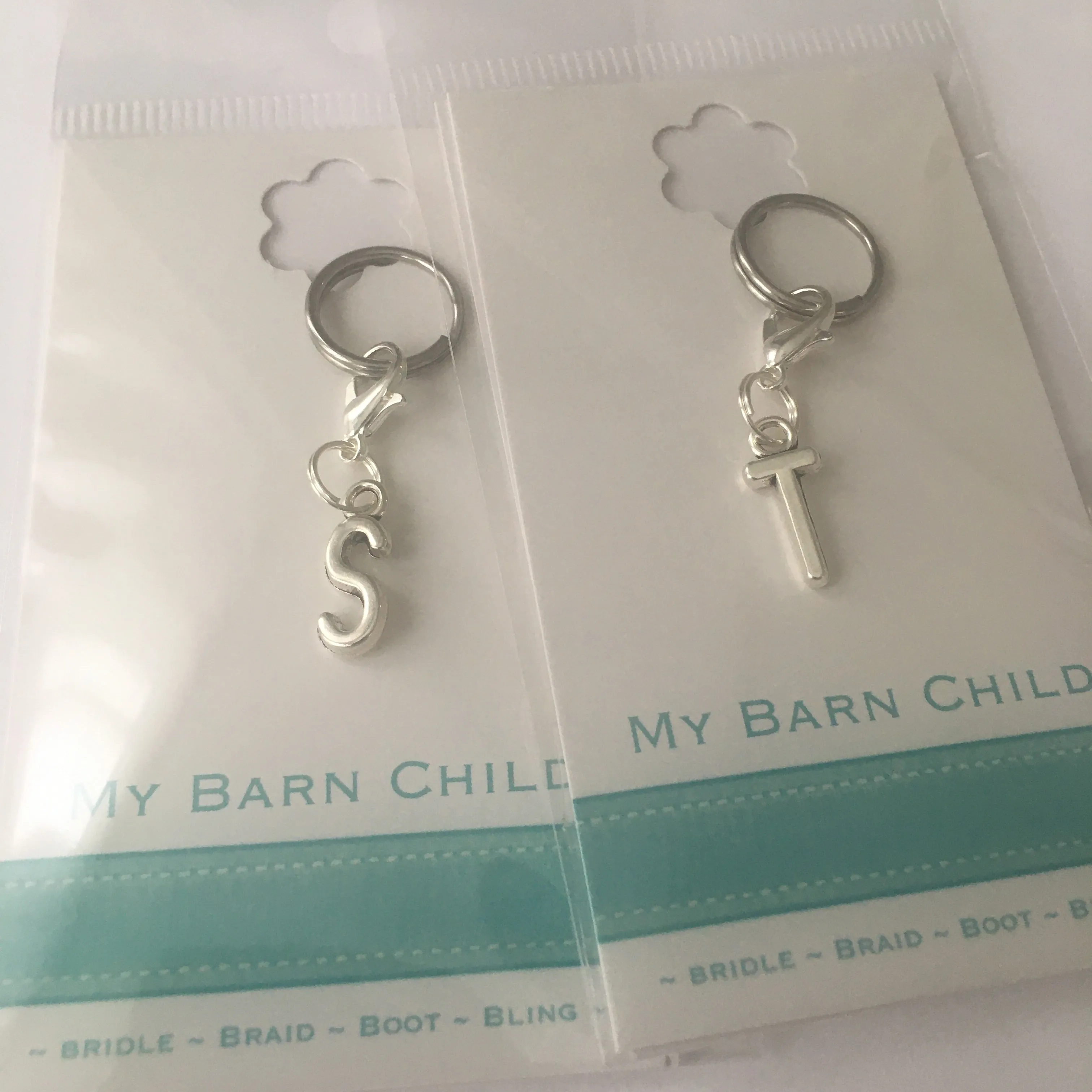 Bridle Charm: Monogram ~ Arial