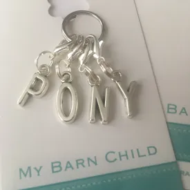 Bridle Charm: Monogram ~ Arial