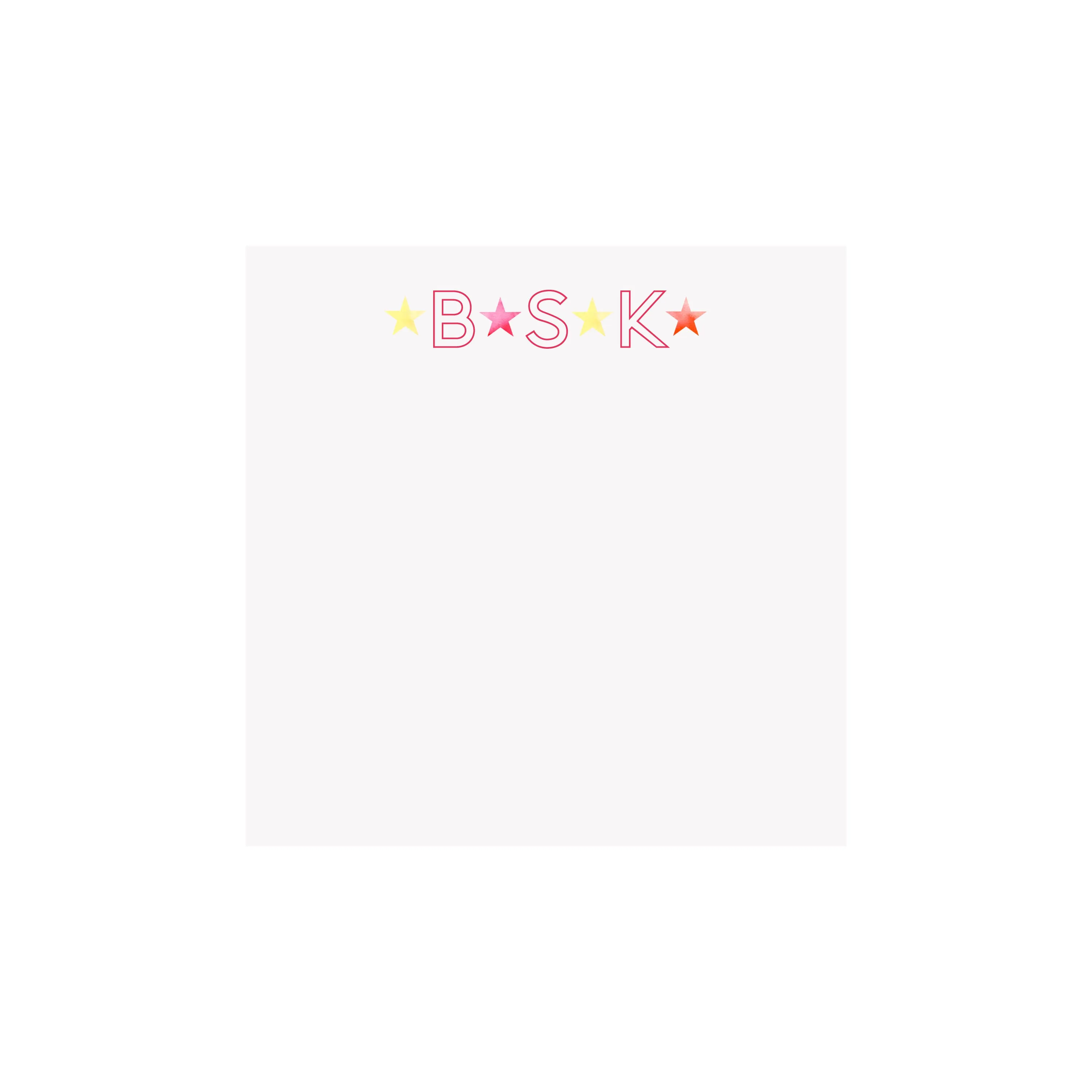 Bright Stars Monogram Notepad- Personalized