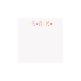 Bright Stars Monogram Notepad- Personalized