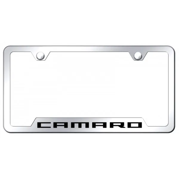 Camaro Cut-Out Frame - Laser Etched Mirrored