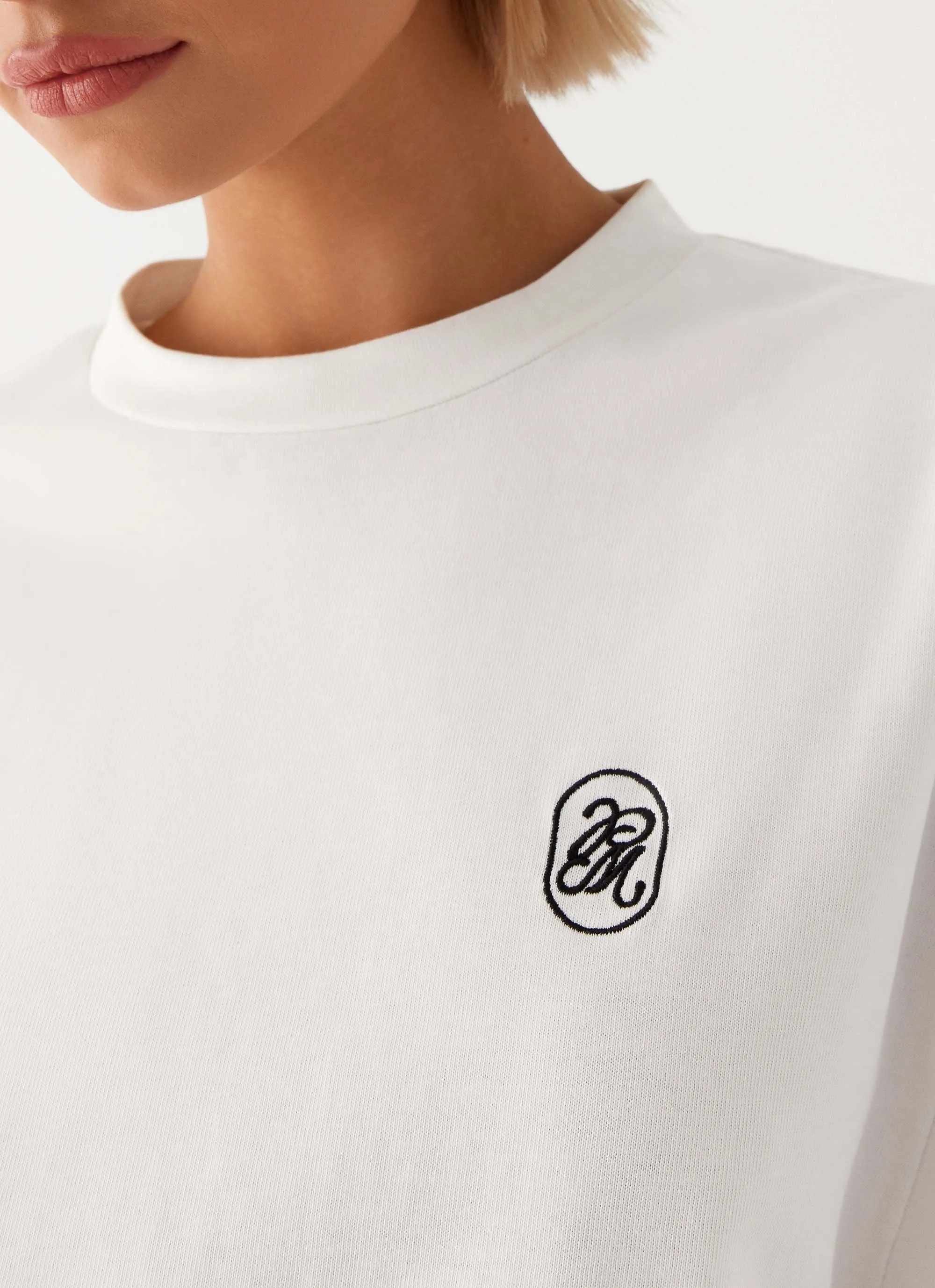 Carefree Monogram T-Shirt - White