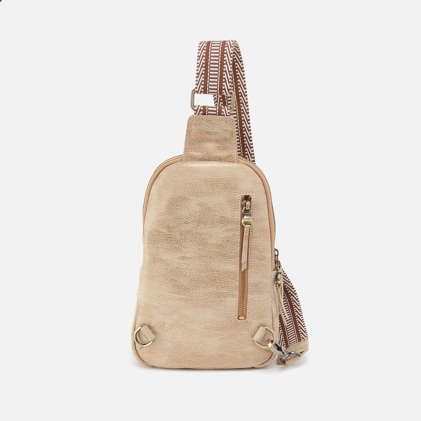 Cass Sling in Metallic Leather - Gold Leaf