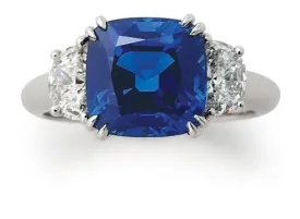 Ceylon Sapphire and Diamond Ring