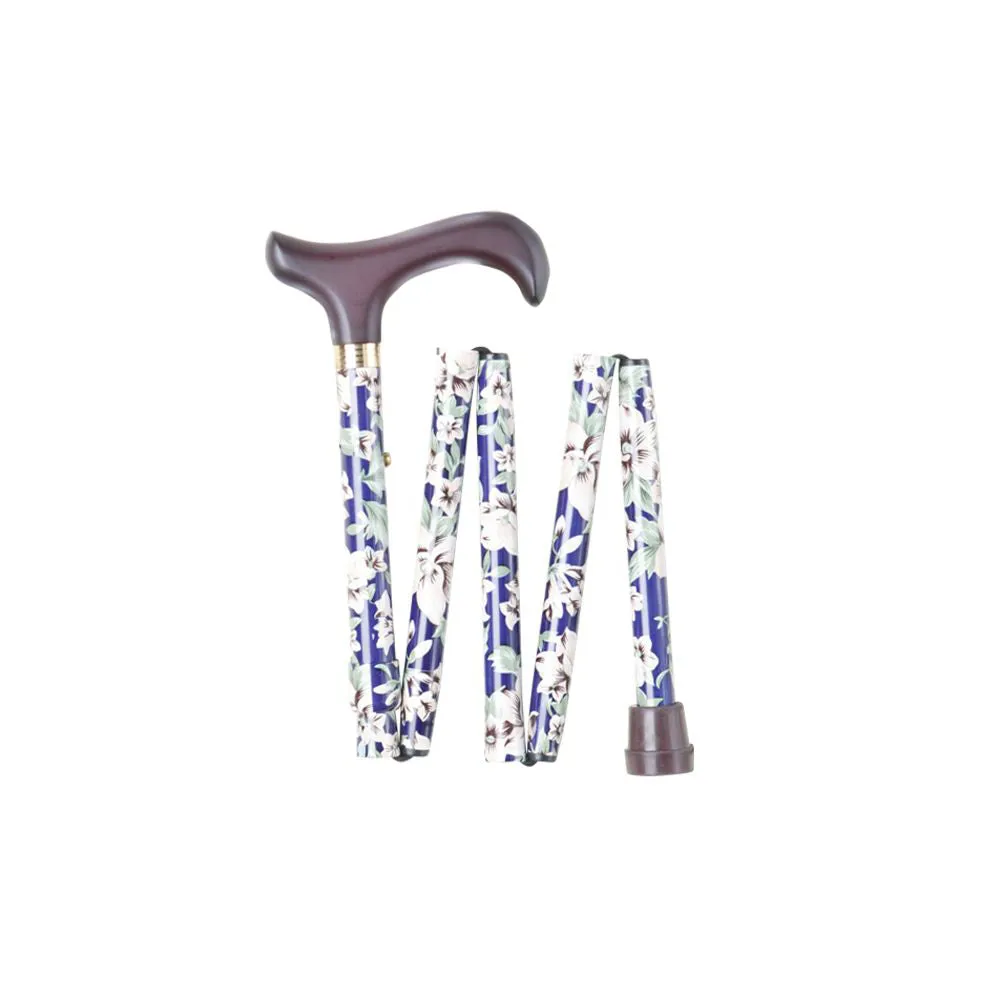 Charles Buyers Folding Adjustable Walking Stick - Handbag Size