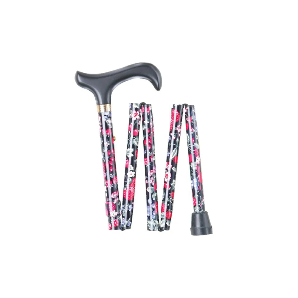 Charles Buyers Folding Adjustable Walking Stick - Handbag Size