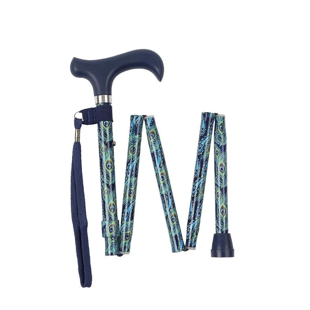 Charles Buyers Folding Adjustable Walking Stick - Handbag Size