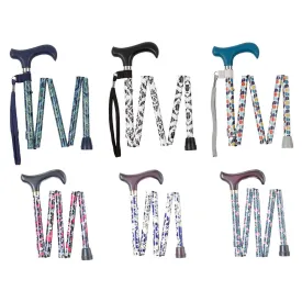 Charles Buyers Folding Adjustable Walking Stick - Handbag Size