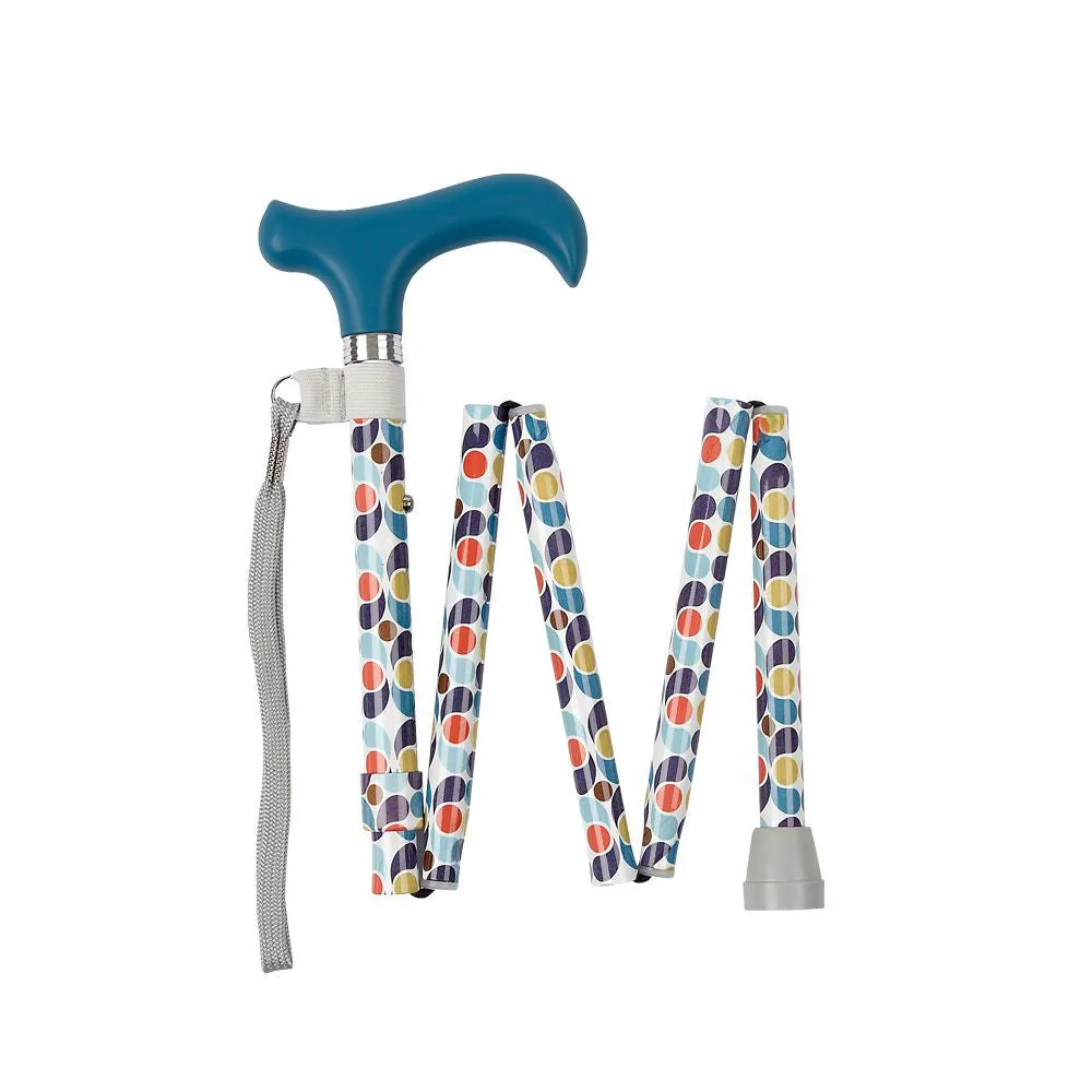 Charles Buyers Folding Adjustable Walking Stick - Handbag Size
