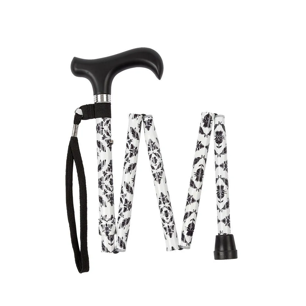 Charles Buyers Folding Adjustable Walking Stick - Handbag Size