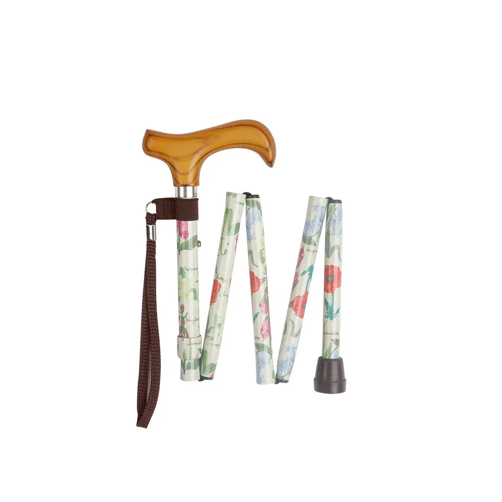 Charles Buyers Folding Adjustable Walking Stick - Handbag Size