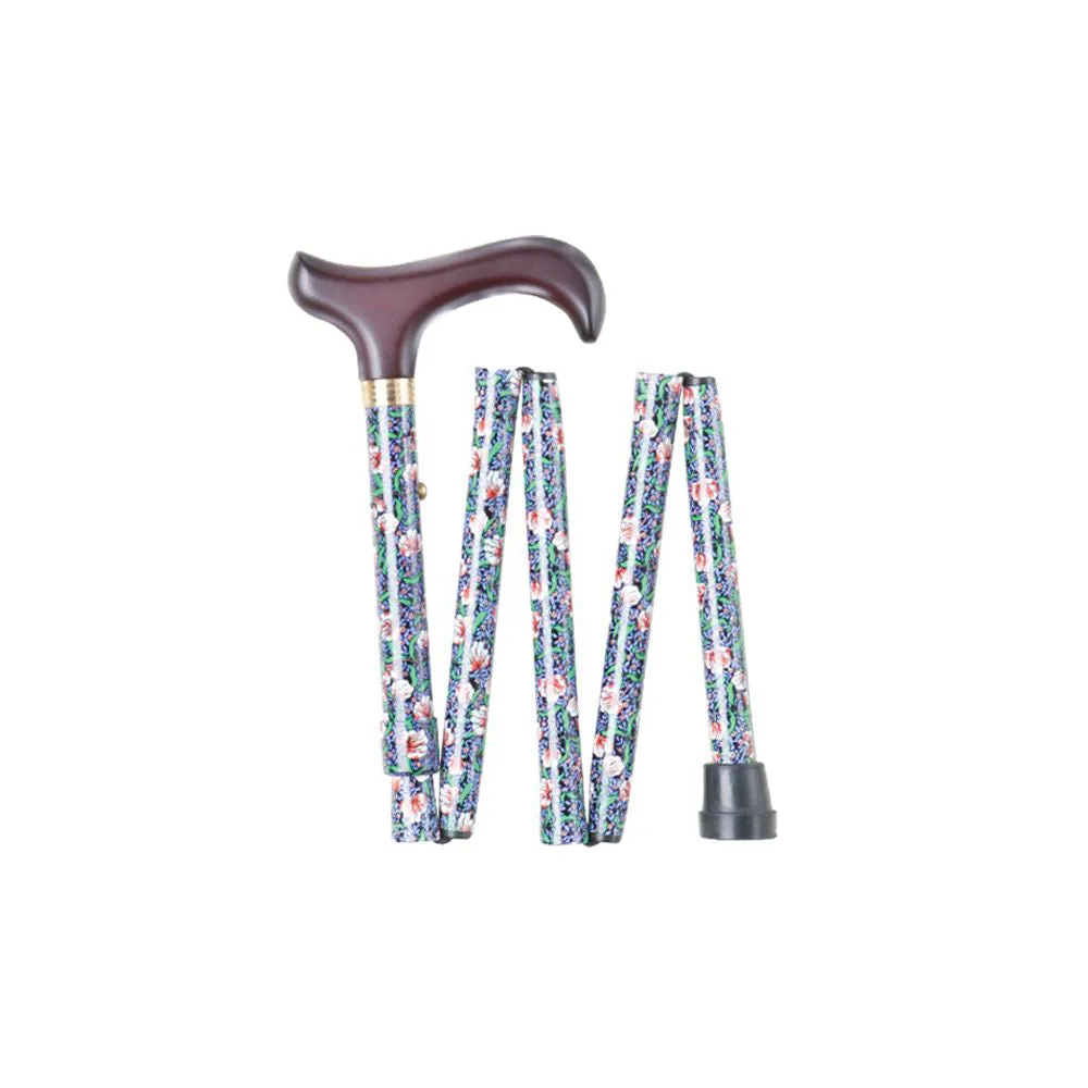 Charles Buyers Folding Adjustable Walking Stick - Handbag Size