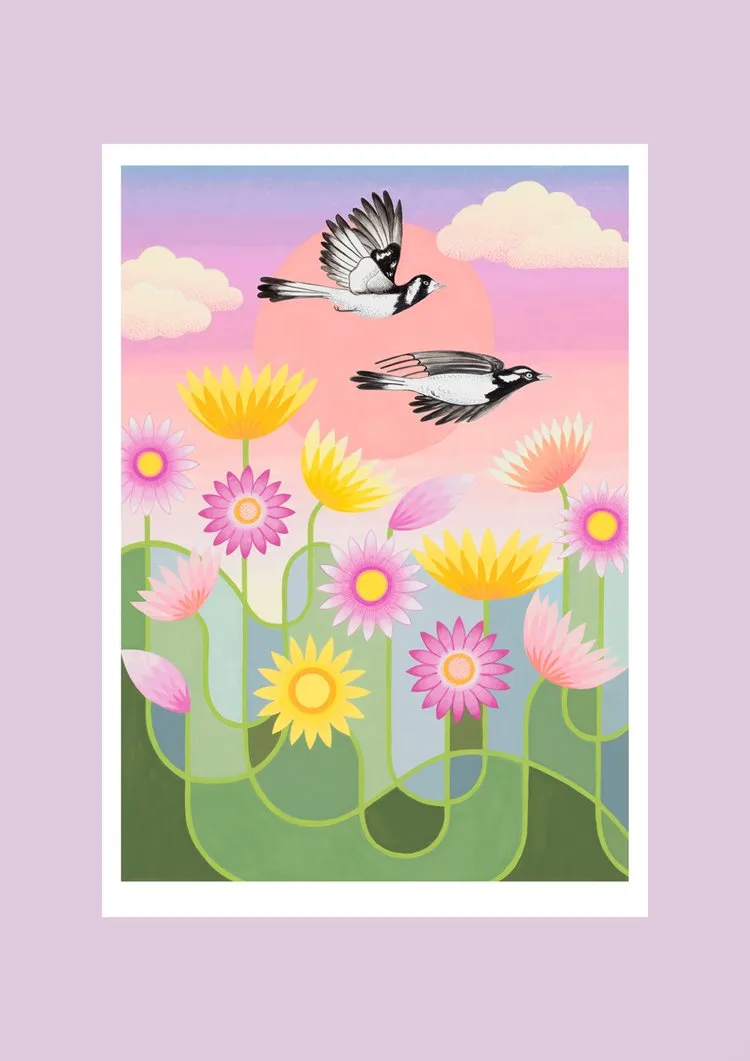 Claire Ishino Print - Wind Beneath My Wings