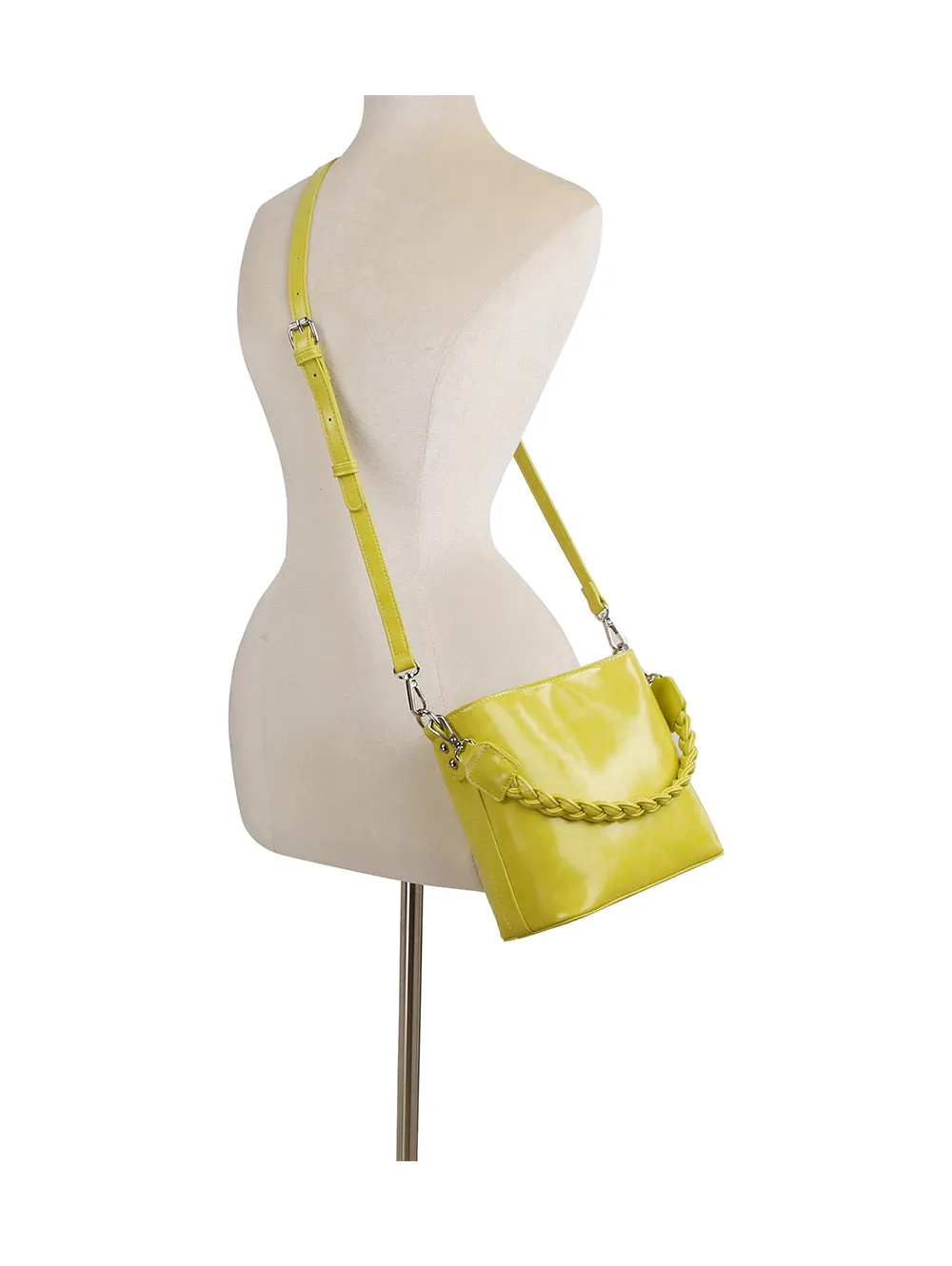 Classic Chain Accented Hobo Handbag
