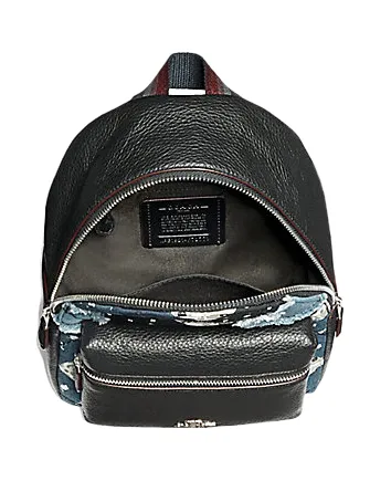 Coach Mini Charlie Backpack With Americana Patchwork