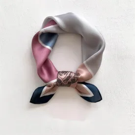 Color contrast 100% mulberry Silk Scarf/Silk head scarf/Silk hair scarf/Silk neck scarf/Mother's Day Gifts/Bag Accessory/Gift for her