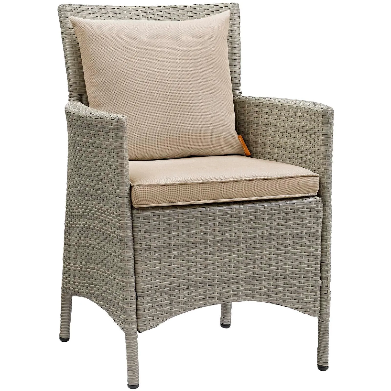 Conduit 7 Piece Outdoor Patio Wicker Rattan Dining Set by Modway