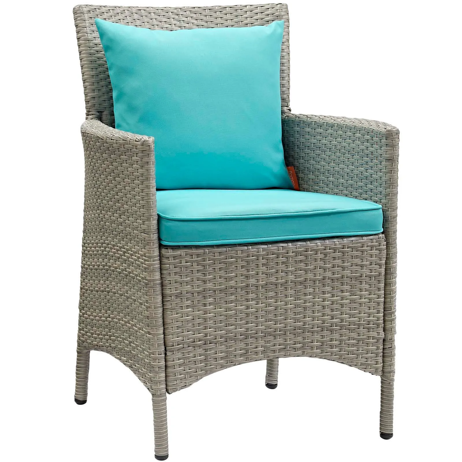 Conduit 7 Piece Outdoor Patio Wicker Rattan Dining Set by Modway