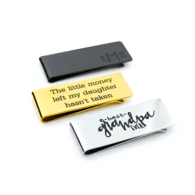 Custom Engraved Money Clip