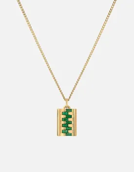 Delano Agate Necklace, Gold Vermeil