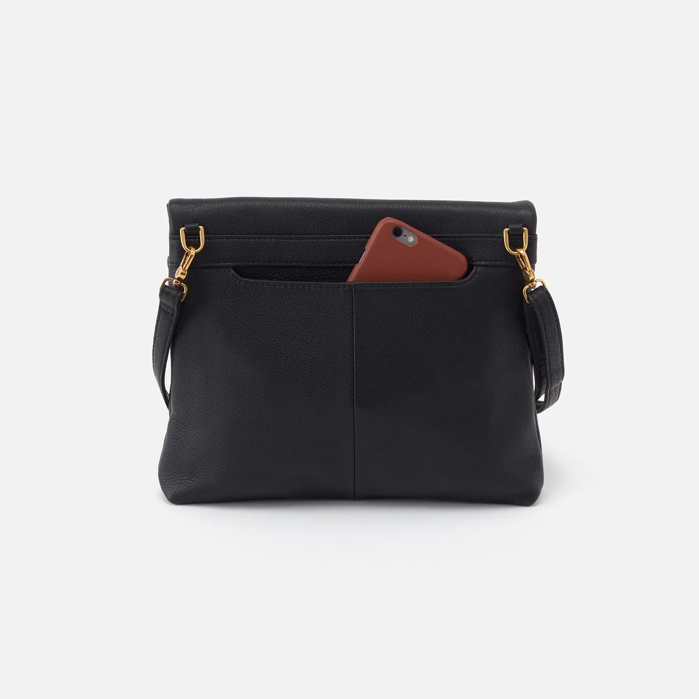 Draft Crossbody in Pebbled Leather - Black