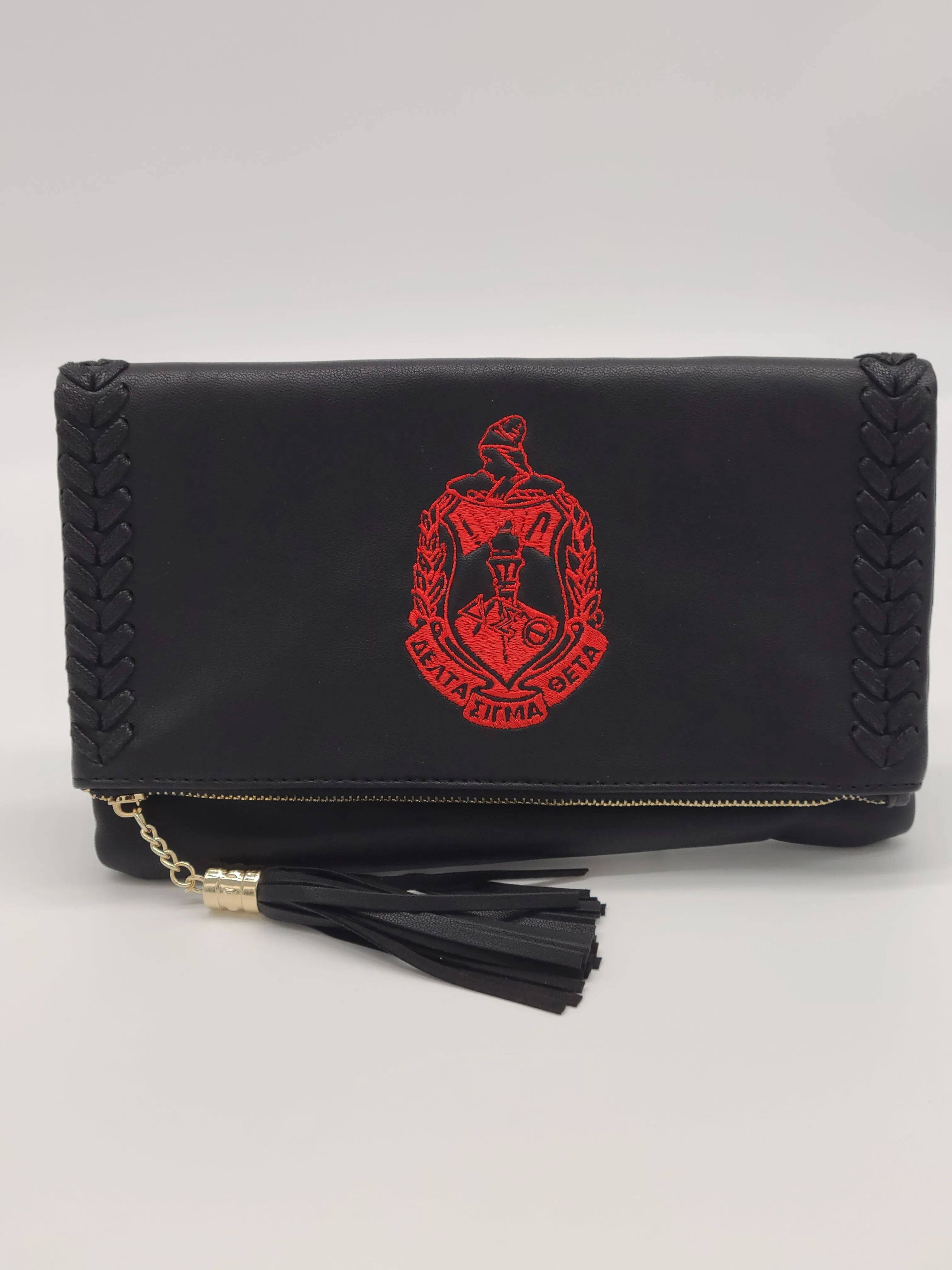 Embroidered Delta Sigma Theta Quilted Crossbody