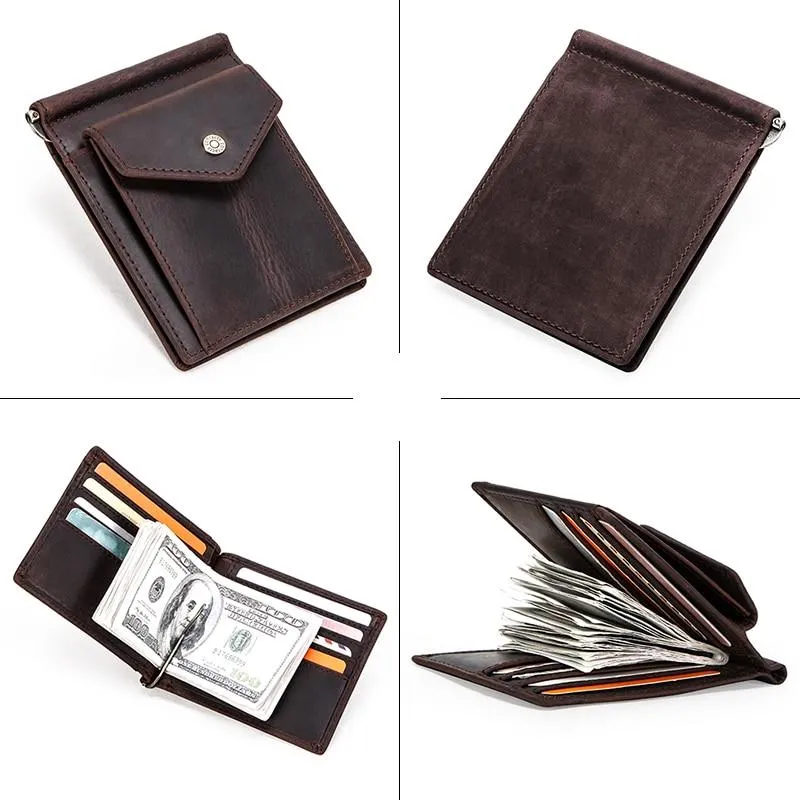 Federico Cow Leather Money Clip Wallet RFID