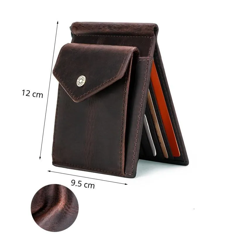Federico Cow Leather Money Clip Wallet RFID