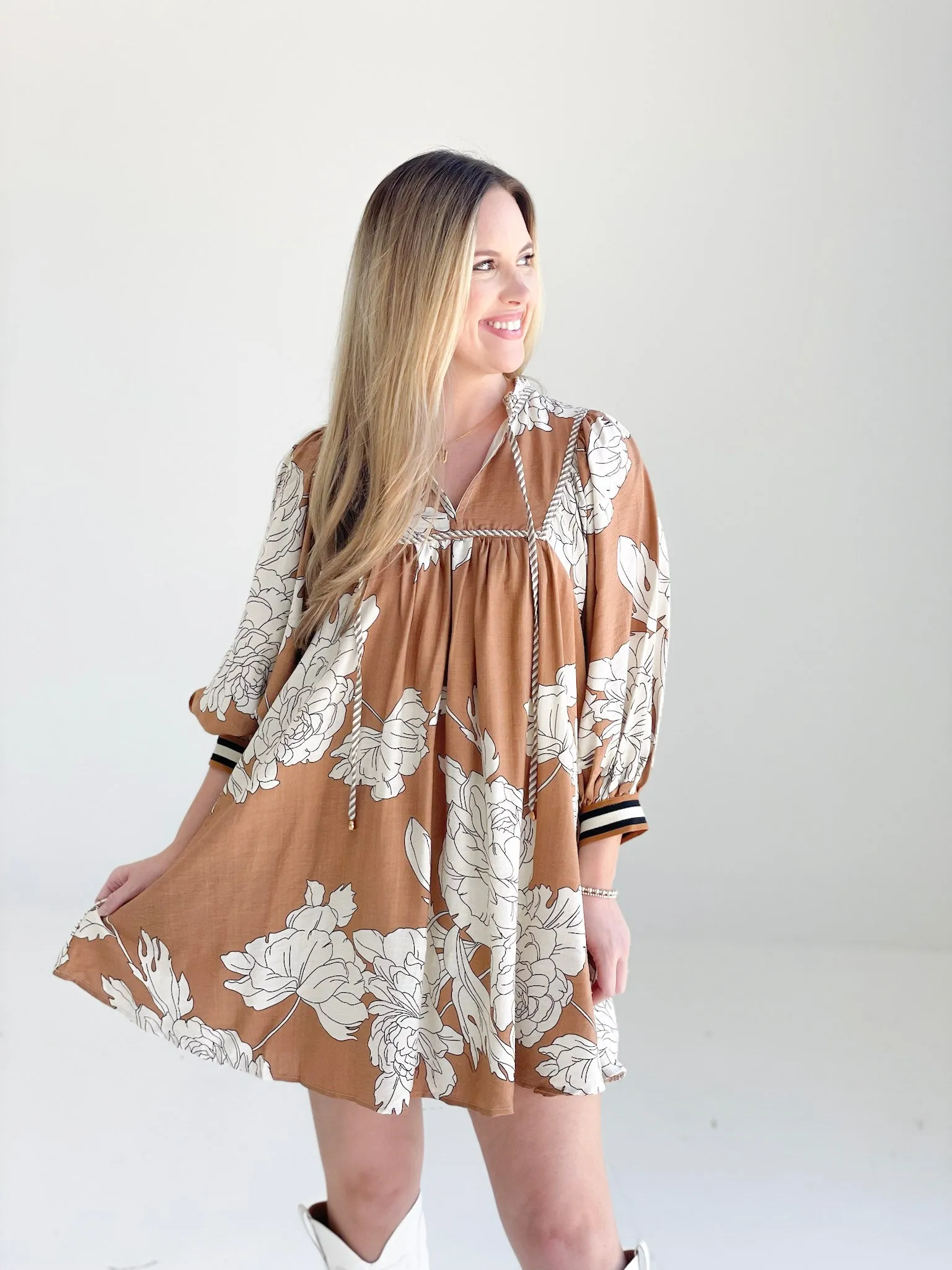Felicity Mini Dress - Camel