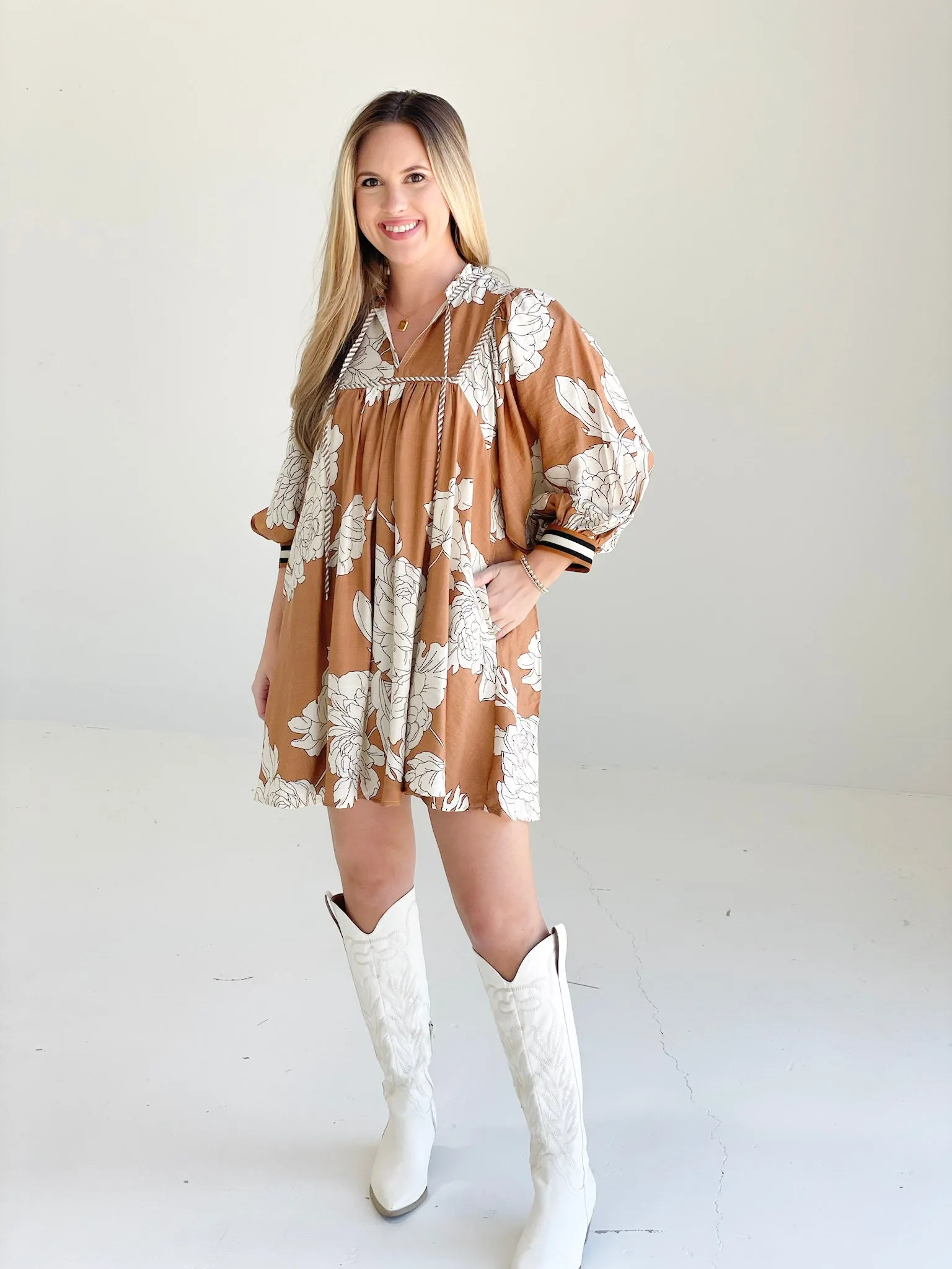 Felicity Mini Dress - Camel