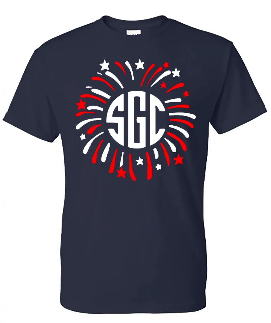 FIREWORKS MONOGRAM SHIRT