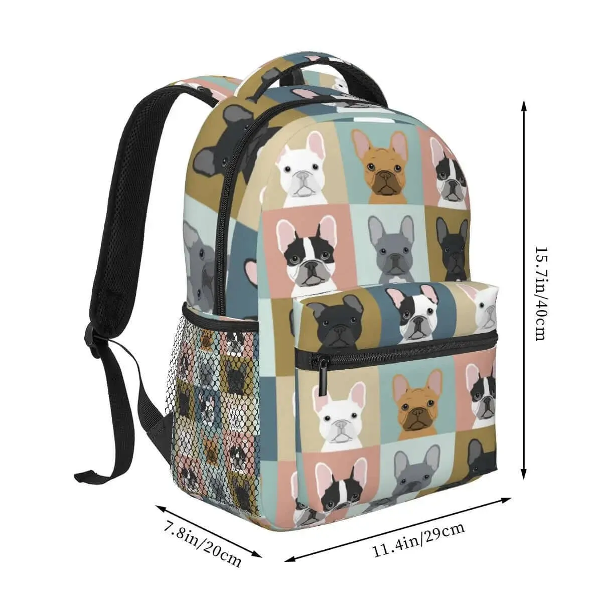 French Bulldog Print Backpack - Frenchies