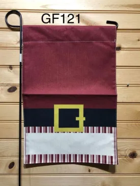 Garden Flag - GF121 - Santa Belt Monogram
