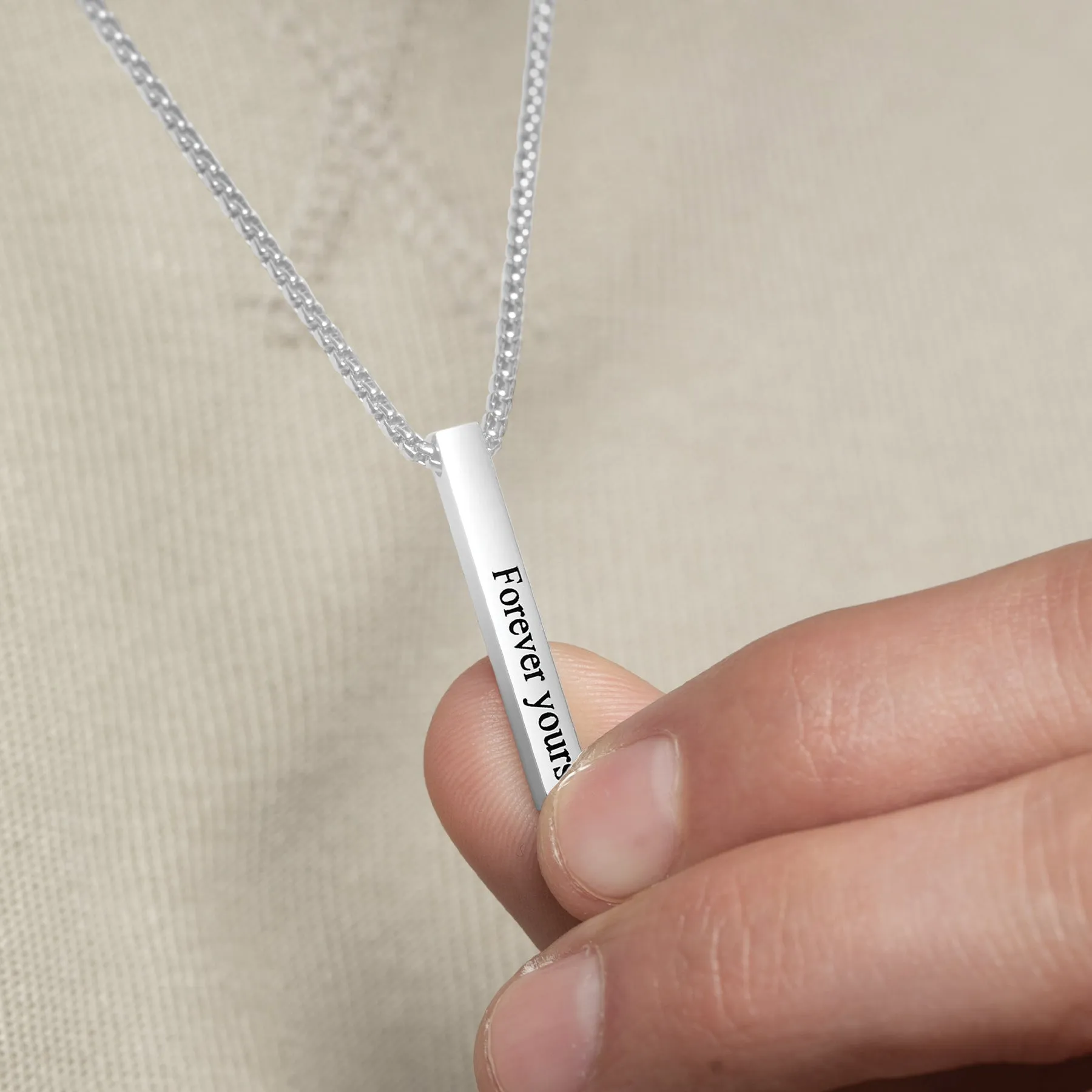 Goma Silver – Personalized Necklace