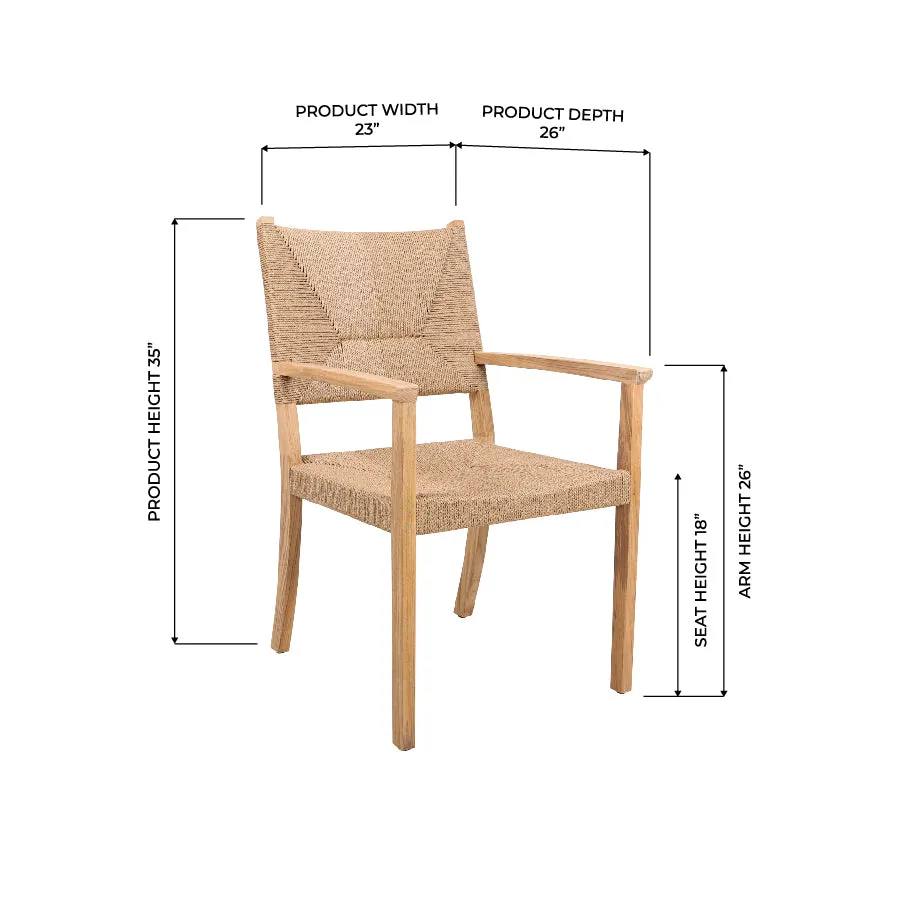 Gravenhurst Wicker Arm Chair