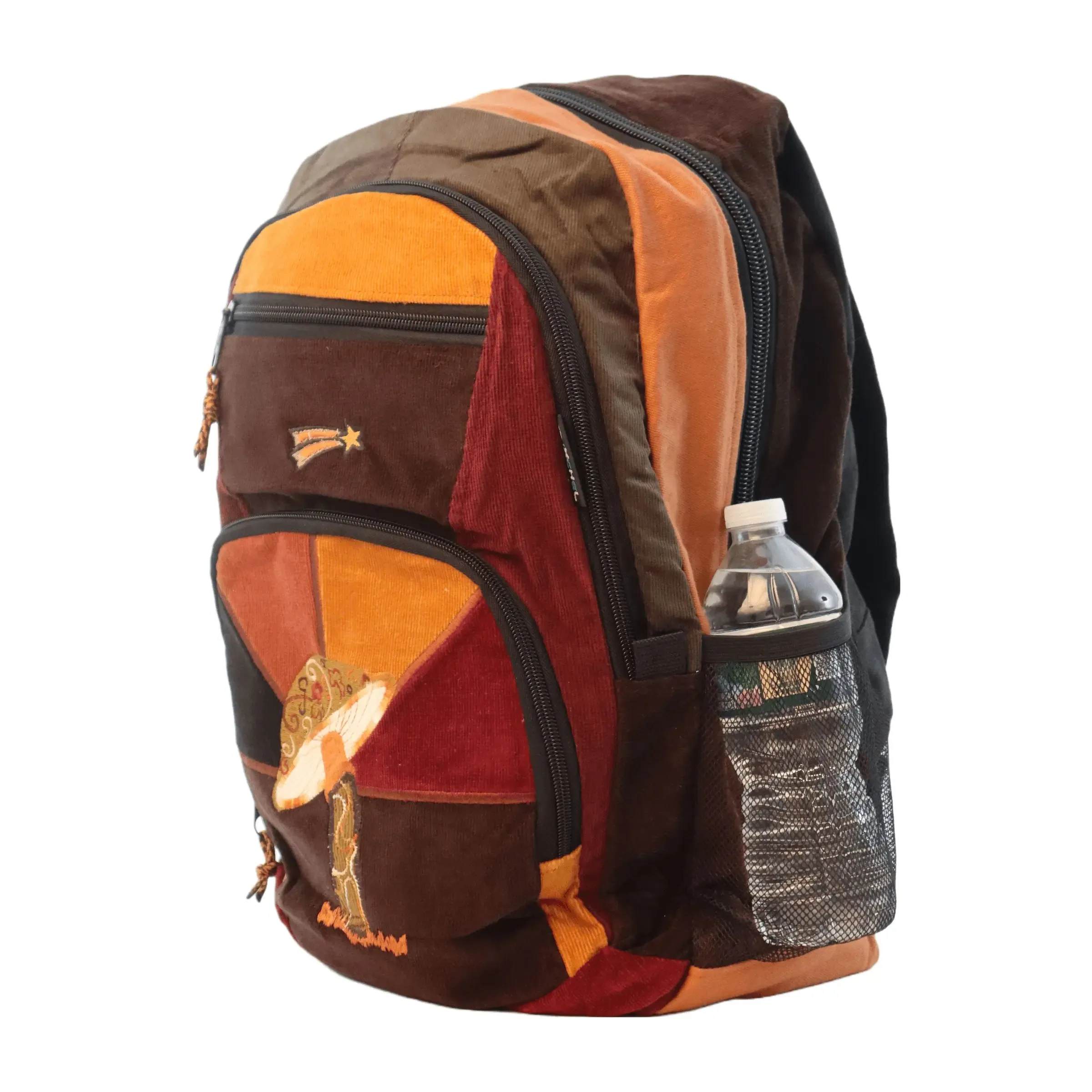 Groovy Mushroom Corduroy Backpack