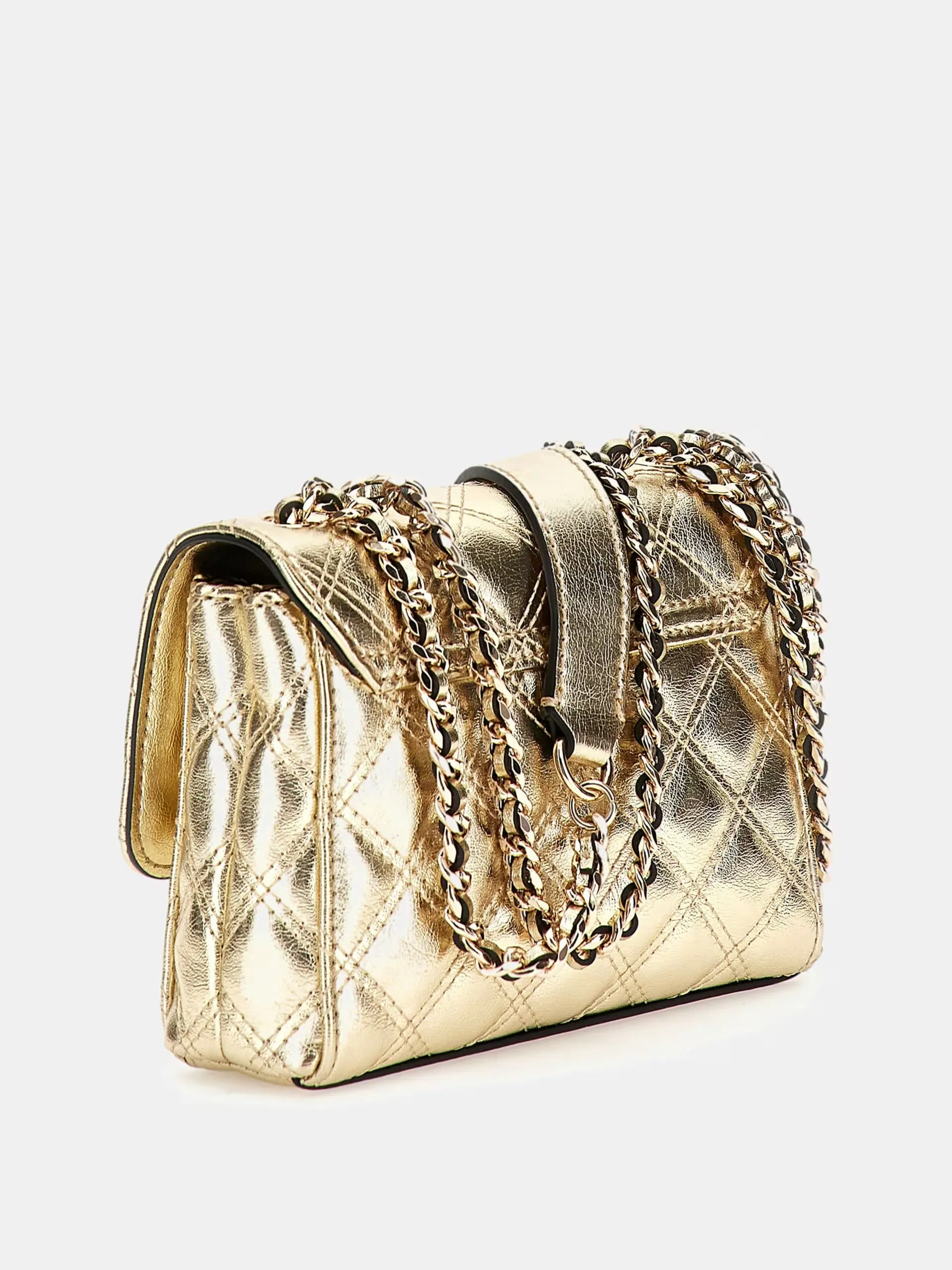 Guess Giully Mini Convertible Crossbody - Gold