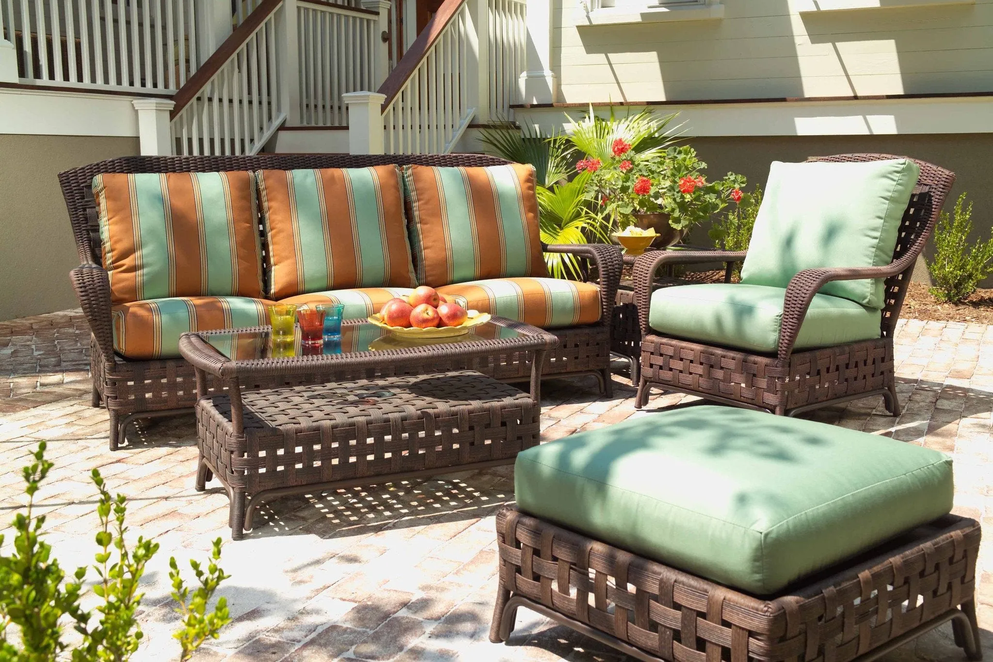 Haven Outdoor Wicker Ottoman