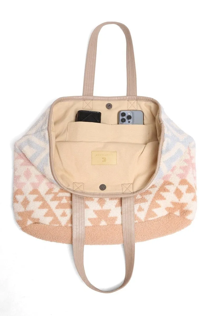 JCL2134 Boho Tribal Super Lux Microfiber Tote