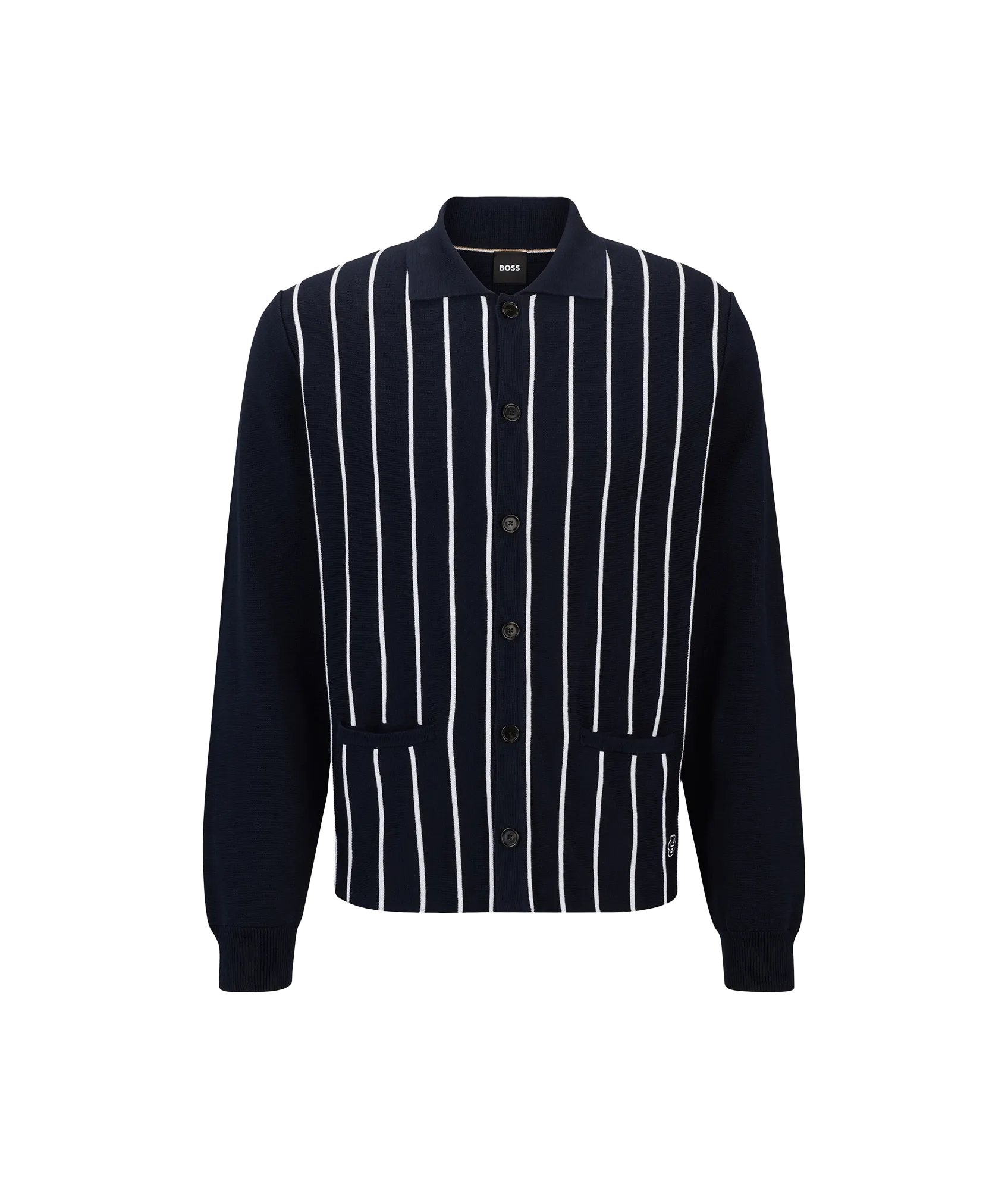 Knitted Tripoli Cardigan - Navy
