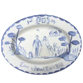 Large Custom Platter - Bride and Groom