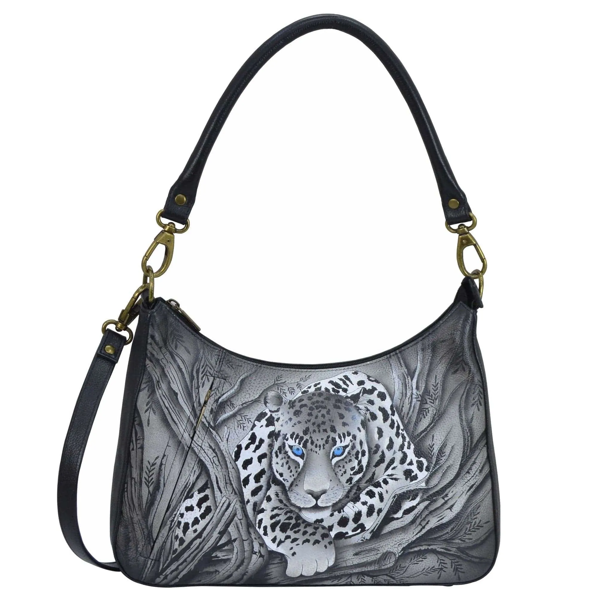 Large Top Zip Hobo - 8487