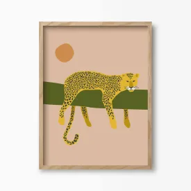 Lazy Leopard Art Print