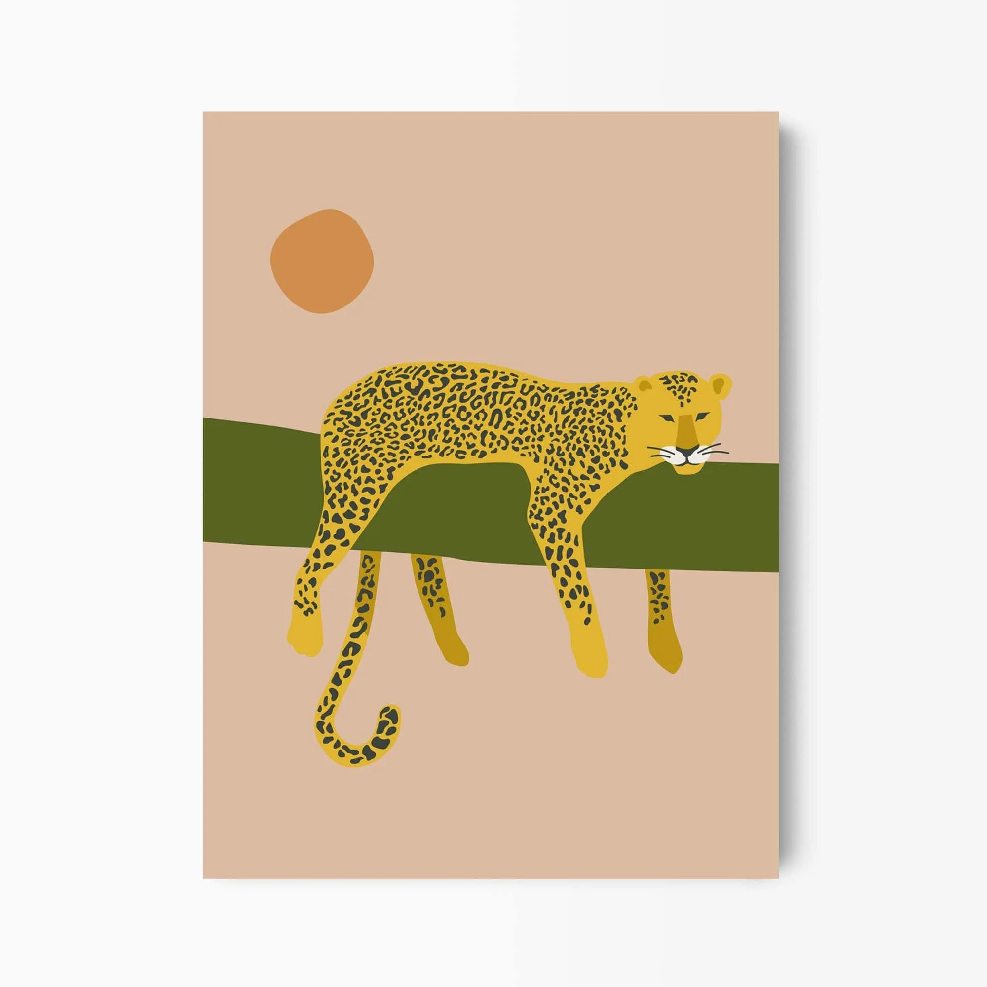 Lazy Leopard Art Print