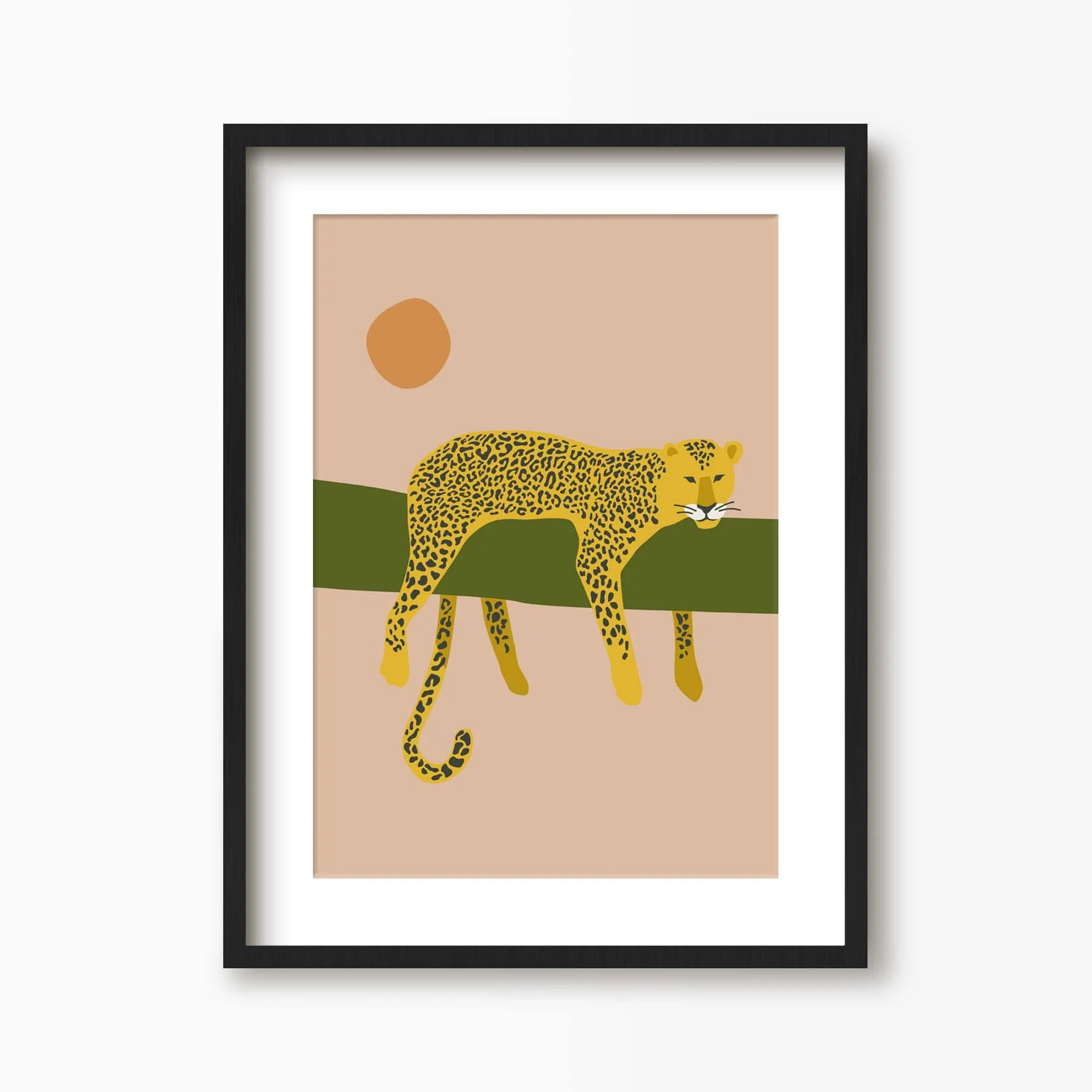 Lazy Leopard Art Print