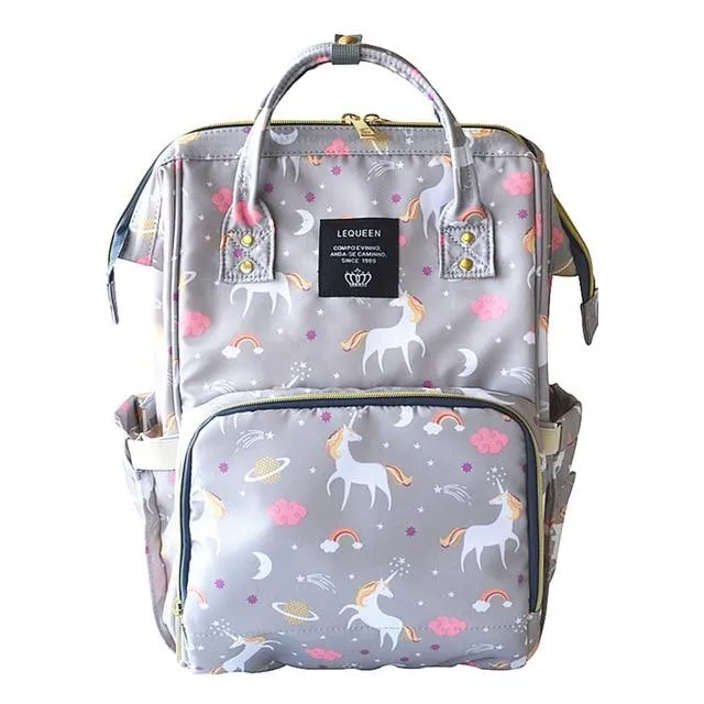 Lequeen Fashion Mummy Maternity Nappy Bag Large Capacity