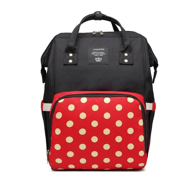Lequeen Fashion Mummy Maternity Nappy Bag Large Capacity