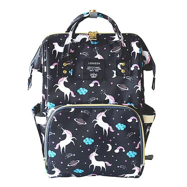 Lequeen Fashion Mummy Maternity Nappy Bag Large Capacity